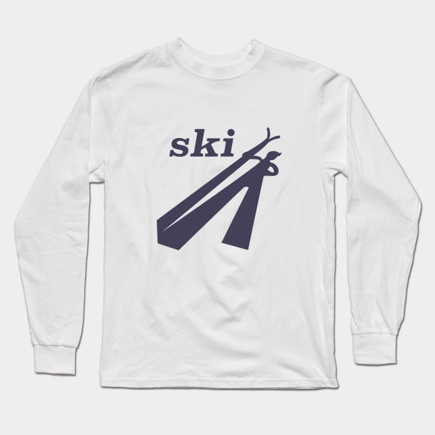 Ski Long Sleeve T-Shirt by nickemporium1